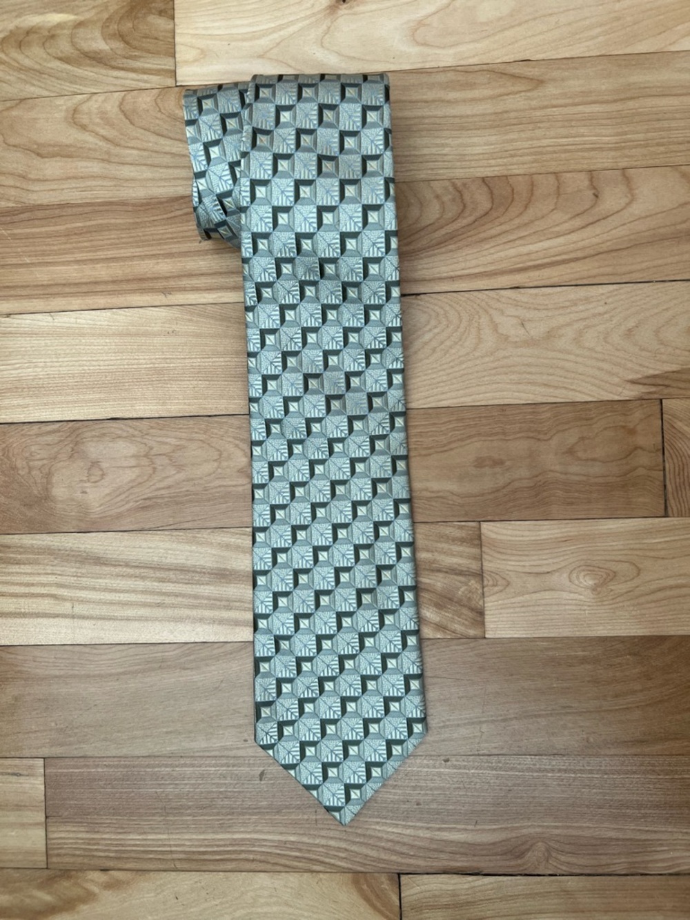 Ermenegildo Zegna Geometric Silk Tie